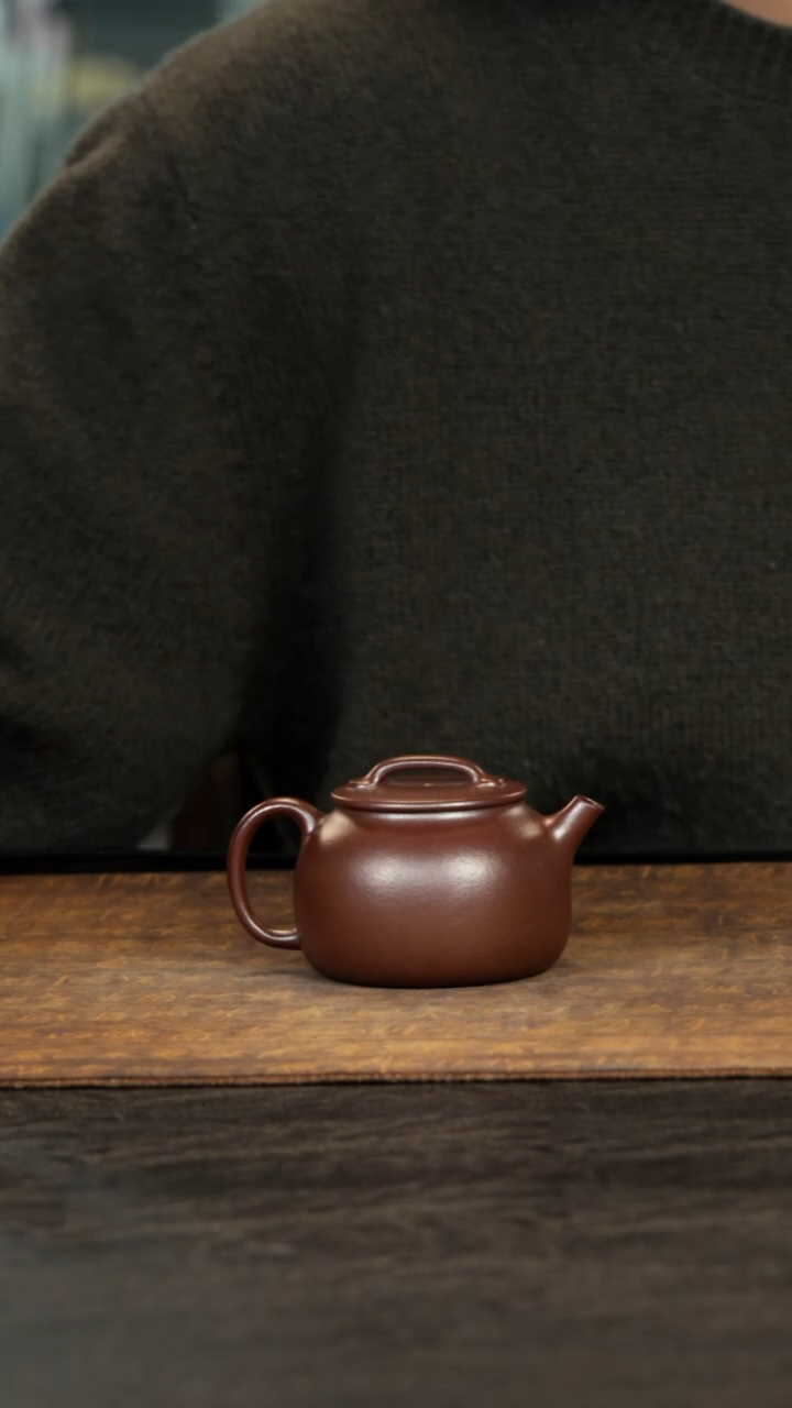 茶壶紫砂平**生柴烧文人井栏150cc