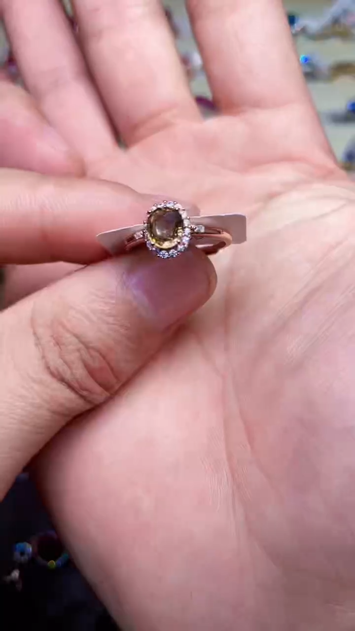 【闪购商品】碧玺戒指银S925镶嵌..........