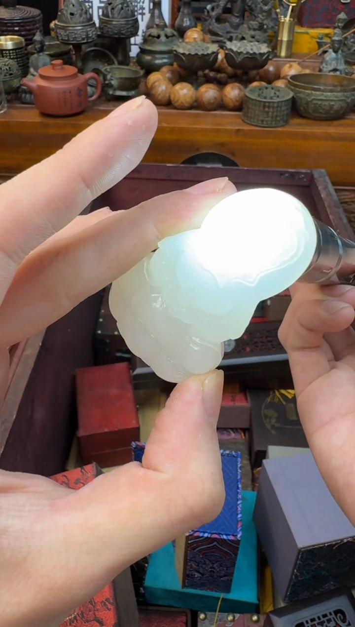 和田玉未镶嵌吊坠(不含链)——————————————1