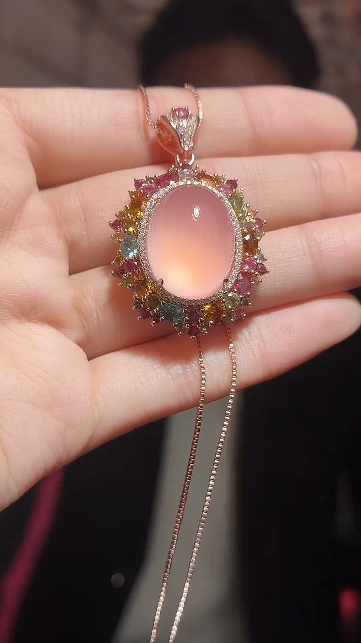 颈饰银S925镶嵌水晶（扎德严选）