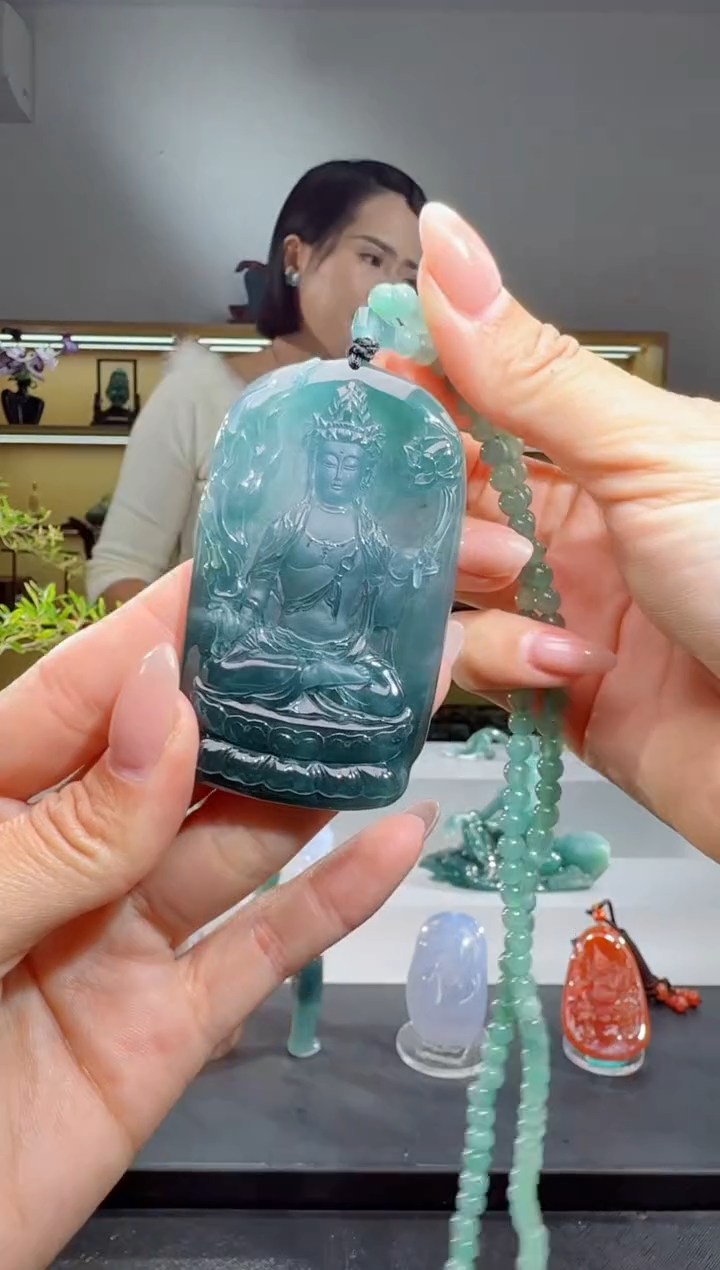 吊坠(赠链)未镶嵌翡翠虚空藏（多样性发其一）