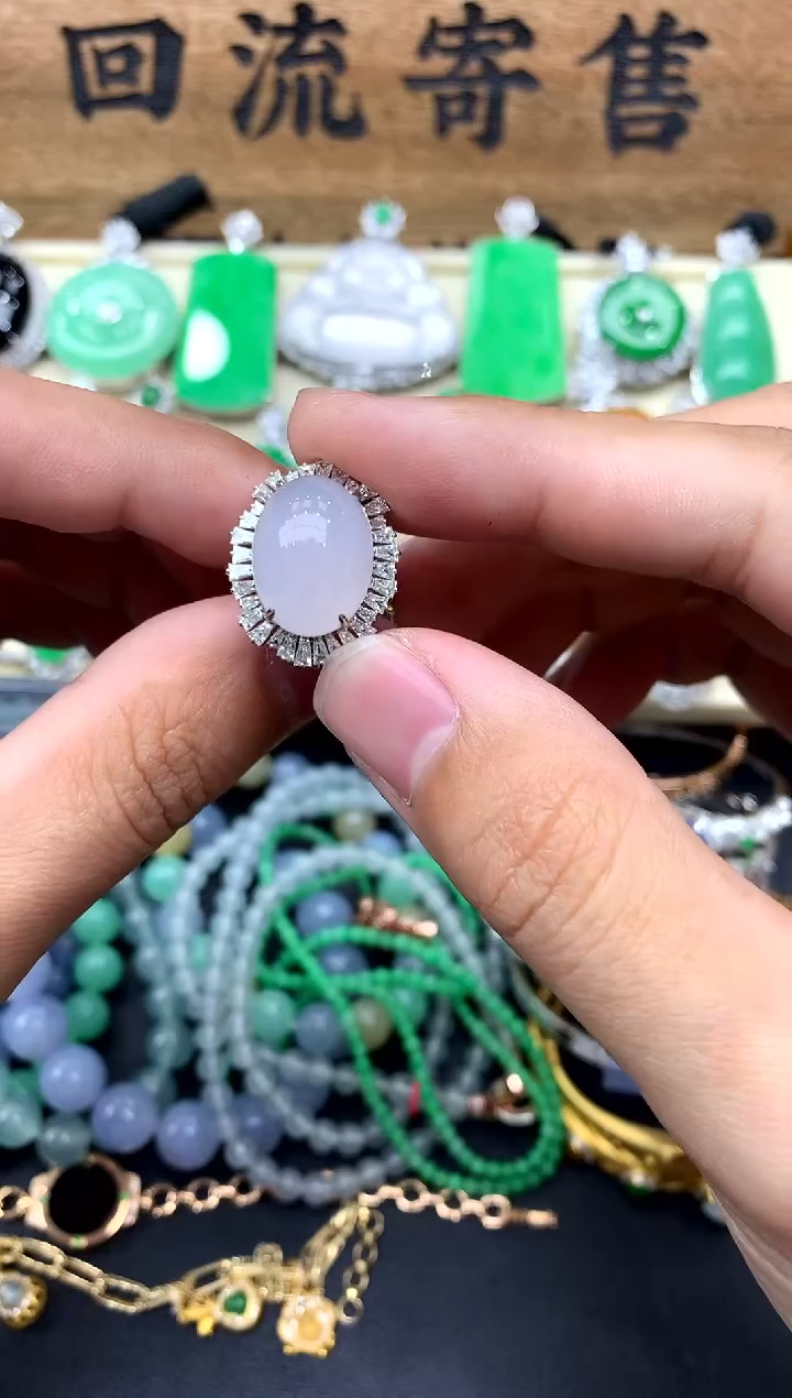 【闪购商品】翡翠戒指18K金镶嵌103-中国好珍宝
