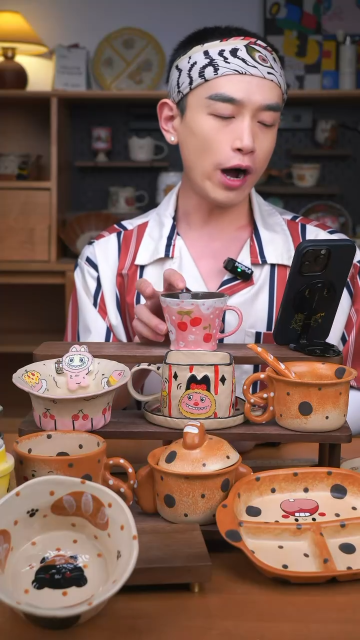 杯子景德镇可爱设计师款陶瓷