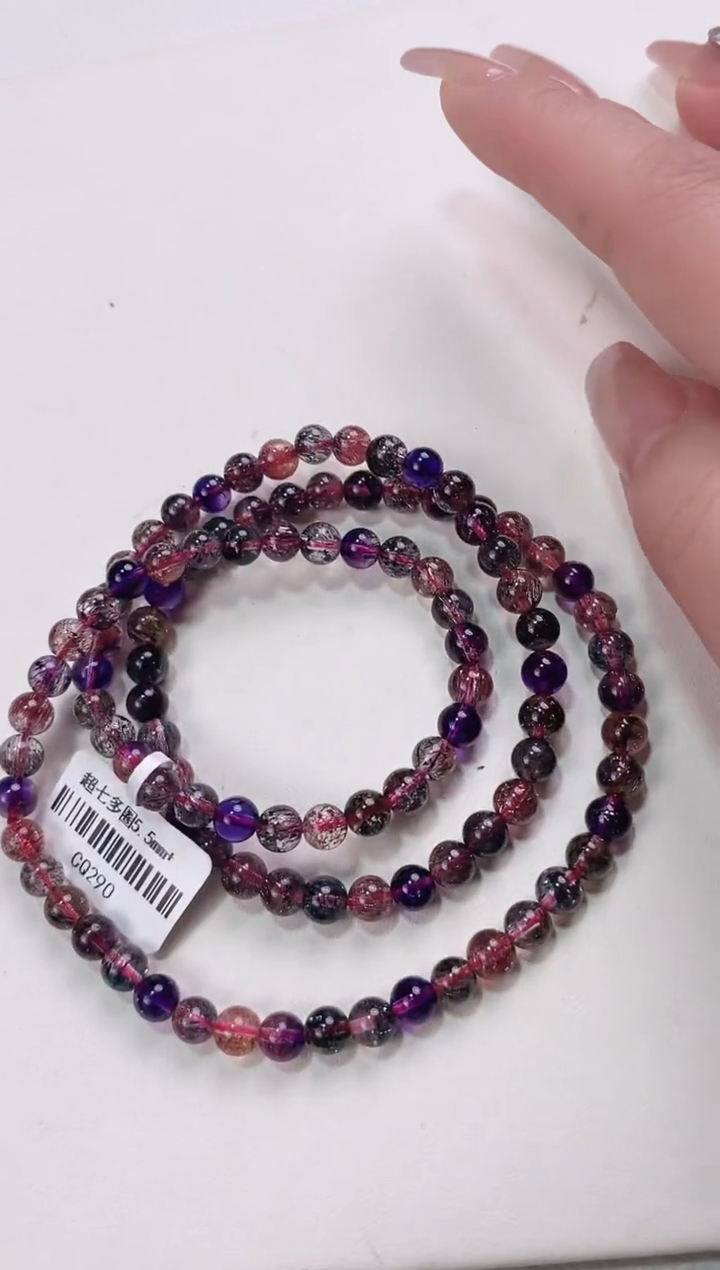 【闪购商品】水晶超七多圈5.5*未镶嵌多人多样性发其一