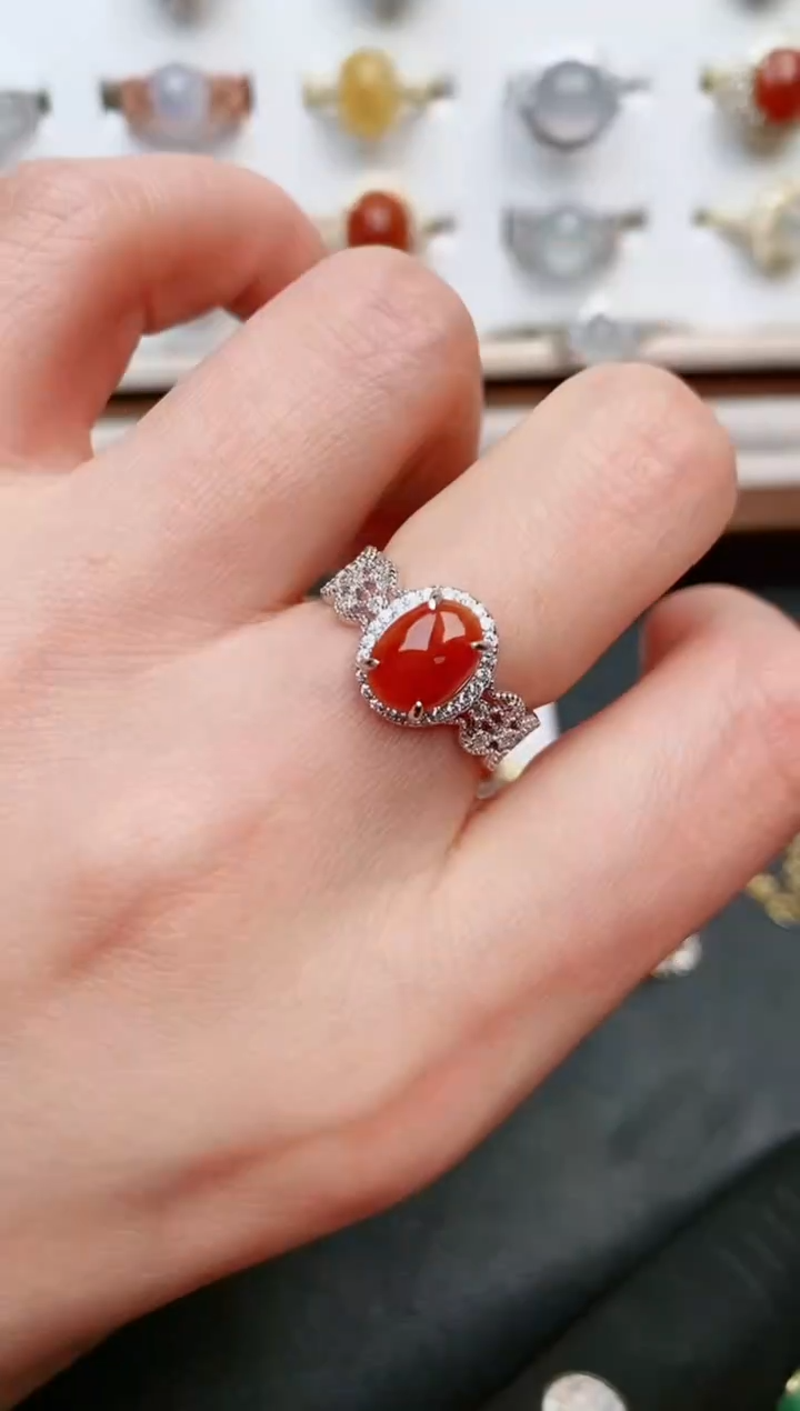 【闪购商品】翡翠戒指银S925镶嵌.....