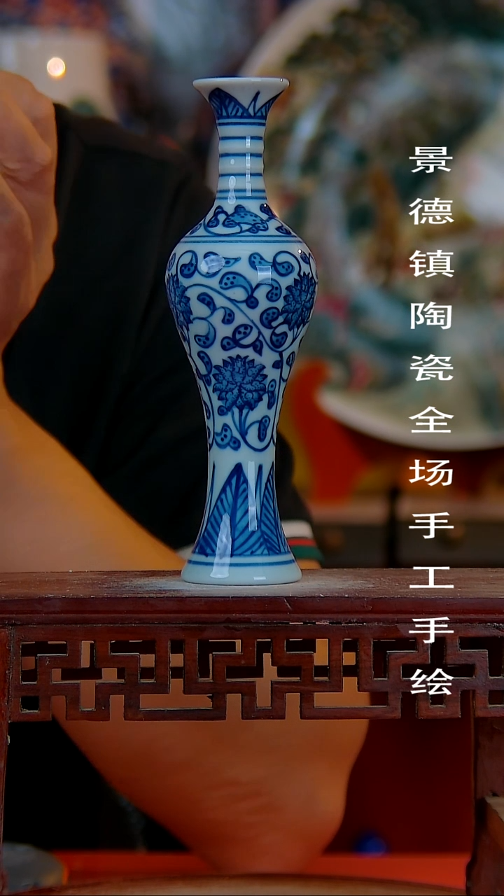 摆件手景德镇陶瓷 全场手工绘