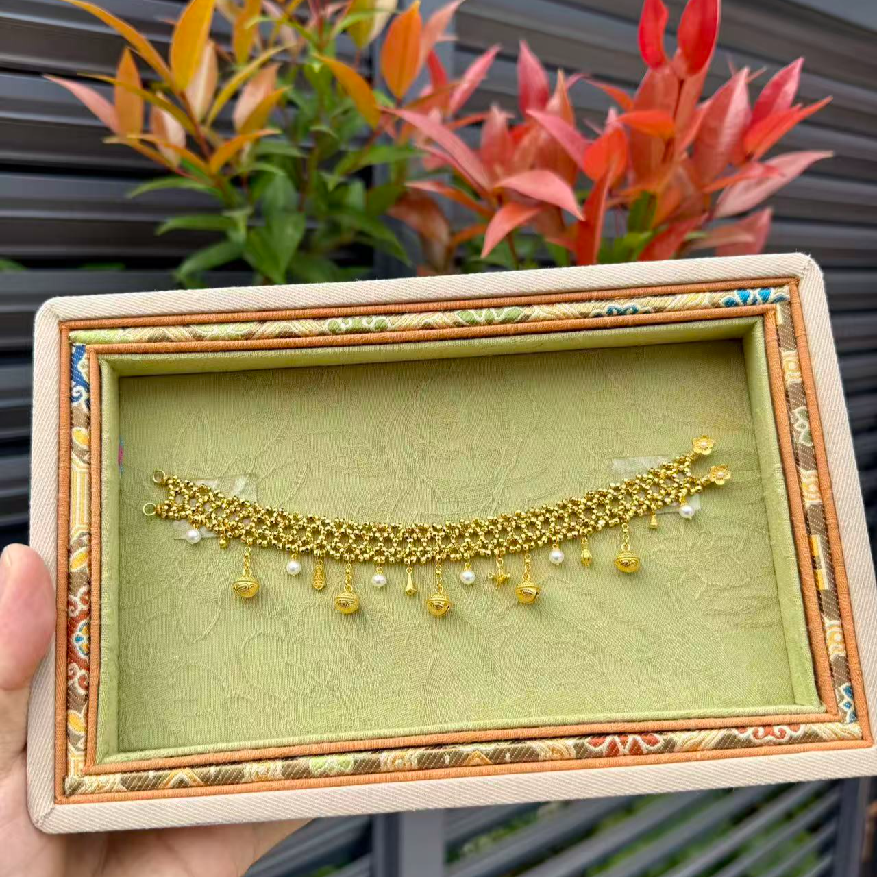 足金铃铛编绳款手绳手链