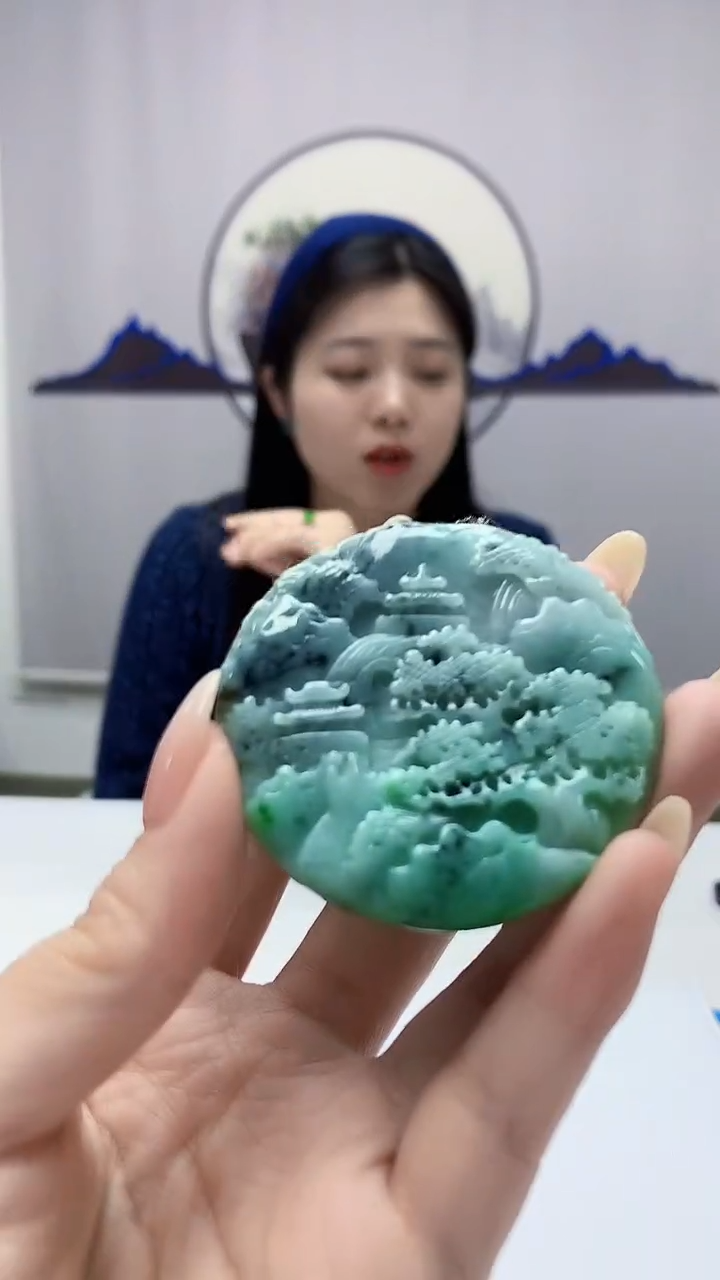 【闪购商品】定制翡翠未镶嵌0405DD-毛货挂件30
