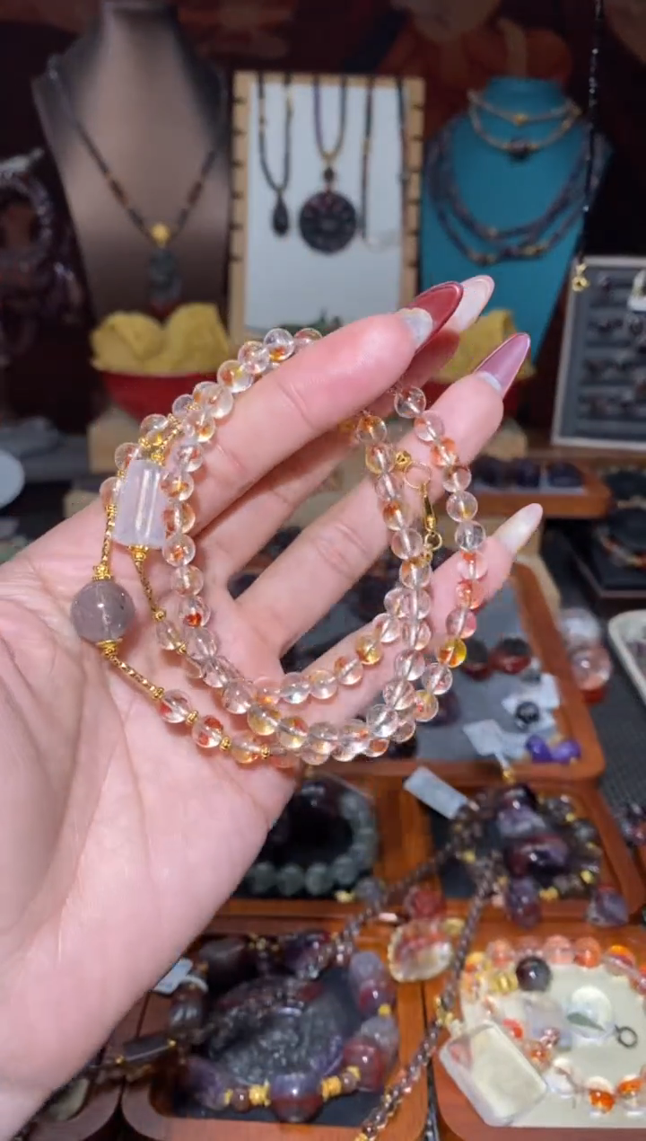 【闪购商品】水晶万能链未镶嵌锦鲤胶花