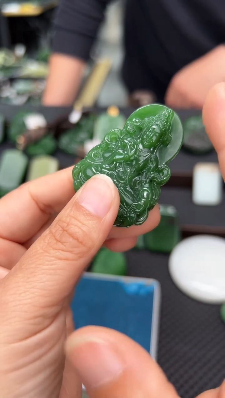 【闪购商品】和田玉颈饰未镶嵌度母吊坠