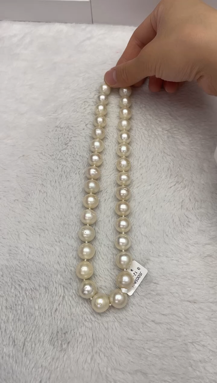 【闪购商品】海水珍珠颈饰未镶嵌澳白12-15mm（多样性发一）