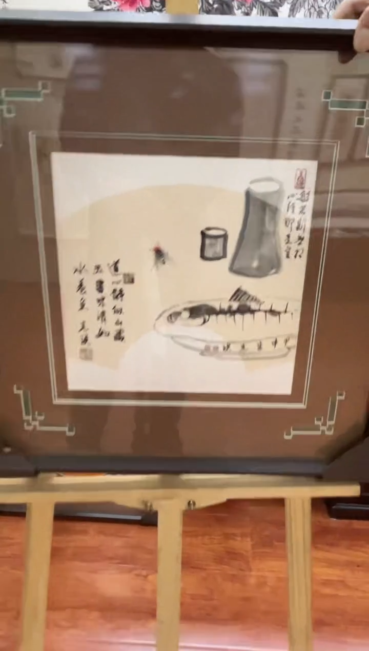 【闪购商品】绘画李克瑛-1平尺-花鸟-带框