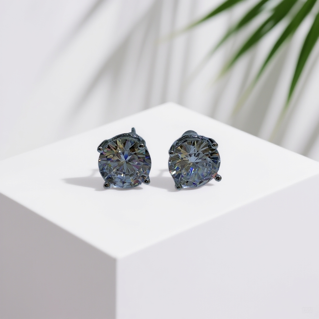 【莉莉娅】高订耳饰 MM153  时尚轻奢高端定制豪镶耳饰