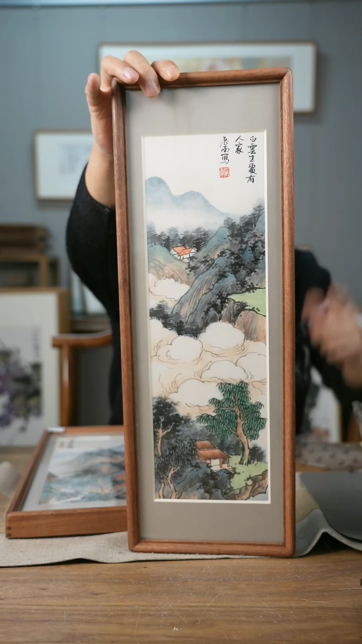 【闪购商品】书法辰南实木带框作品/每款2-4张/细微不同