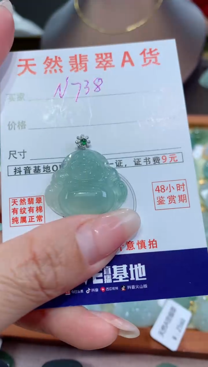 【闪购商品】翡翠颈饰未镶嵌天然缅甸a货翡翠