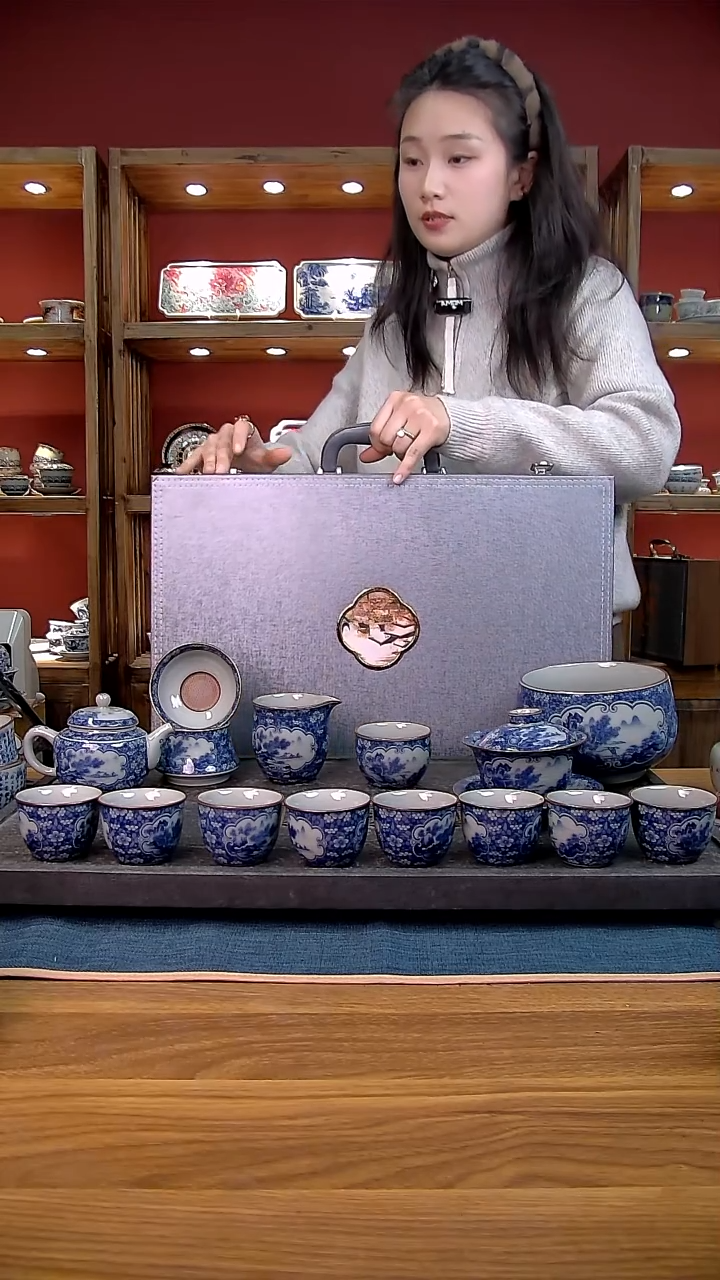 简装家用款14件套 老陶泥开片纹陶瓷茶具