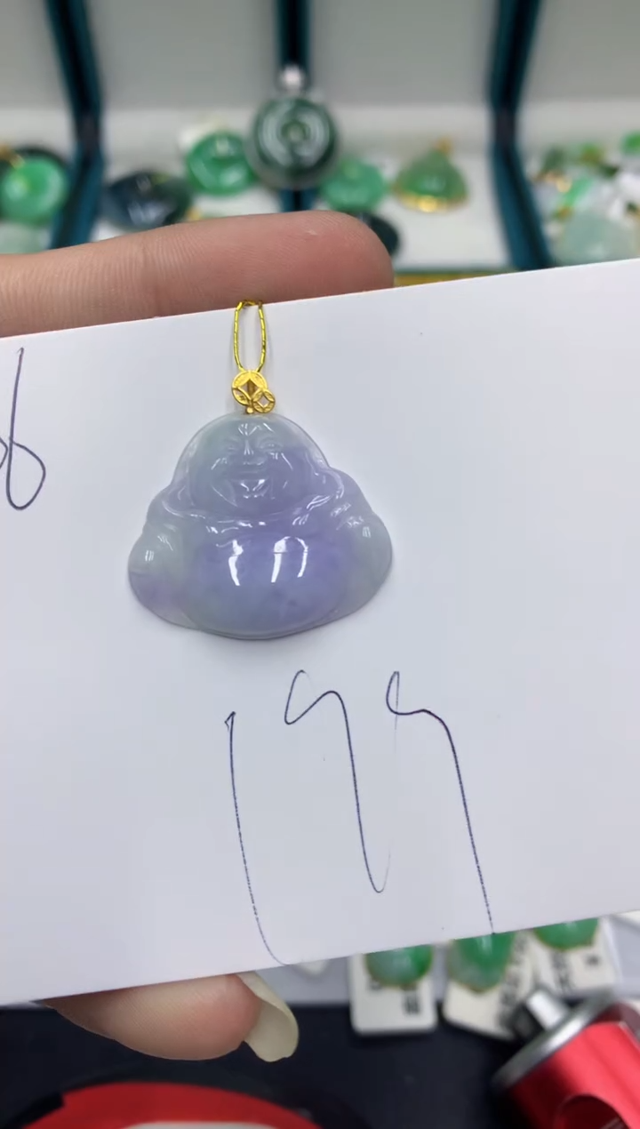 【闪购商品】翡翠颈饰18K金镶嵌翡翠