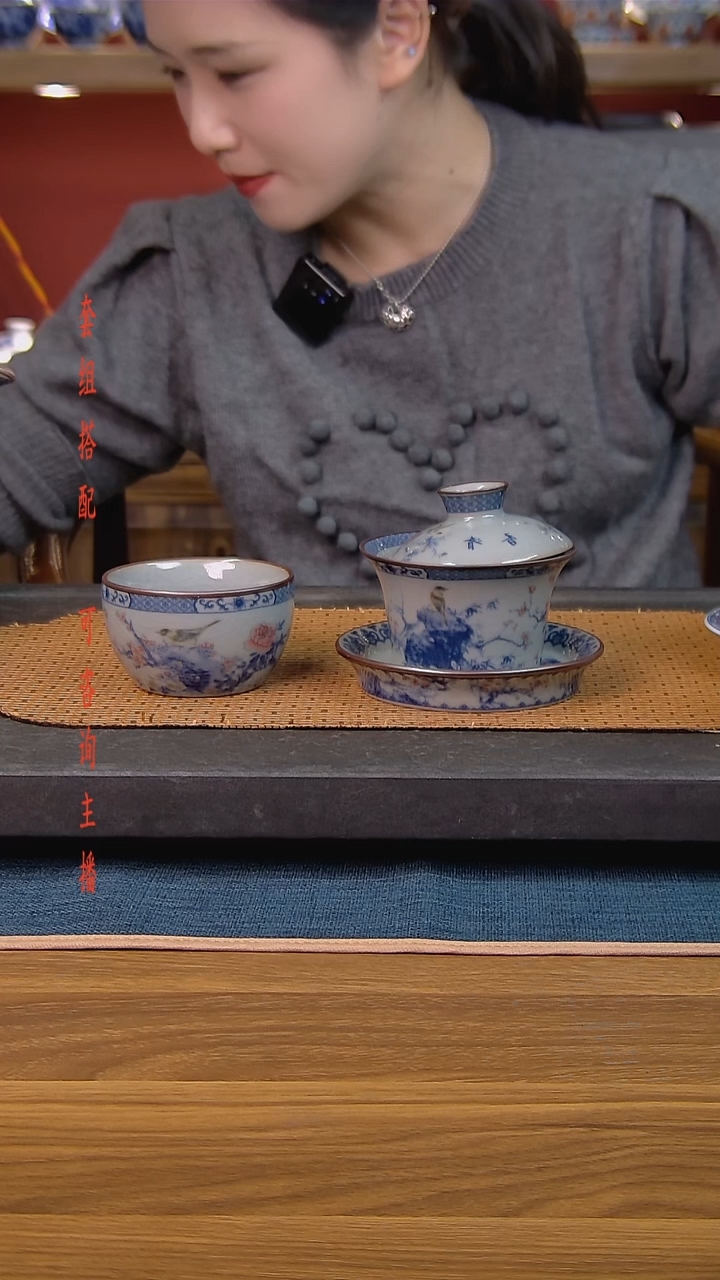 简装家用款2件套 老陶泥开片纹陶瓷茶具