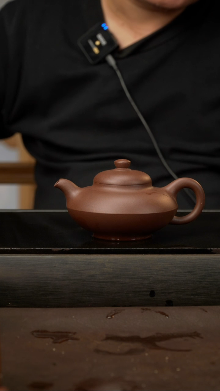 茶壶紫砂07，合欢，特拼紫泥，220cc