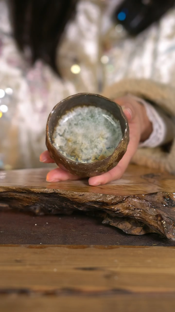 景德镇纯柴烧 手捏普洱杯 92