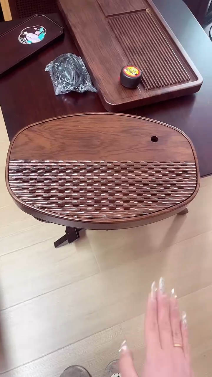 【闪购商品】椭圆形实木茶盘蓄水式42*28*6cm