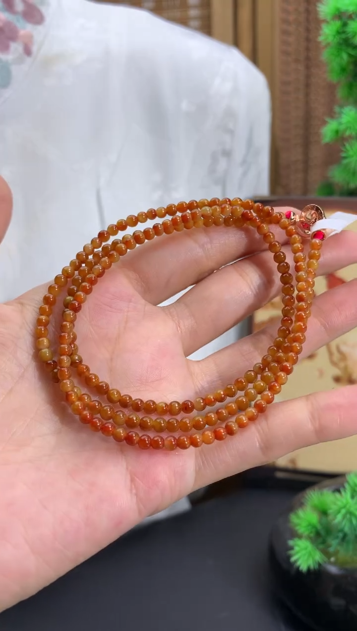 未镶嵌手串翡翠卡3.1mm