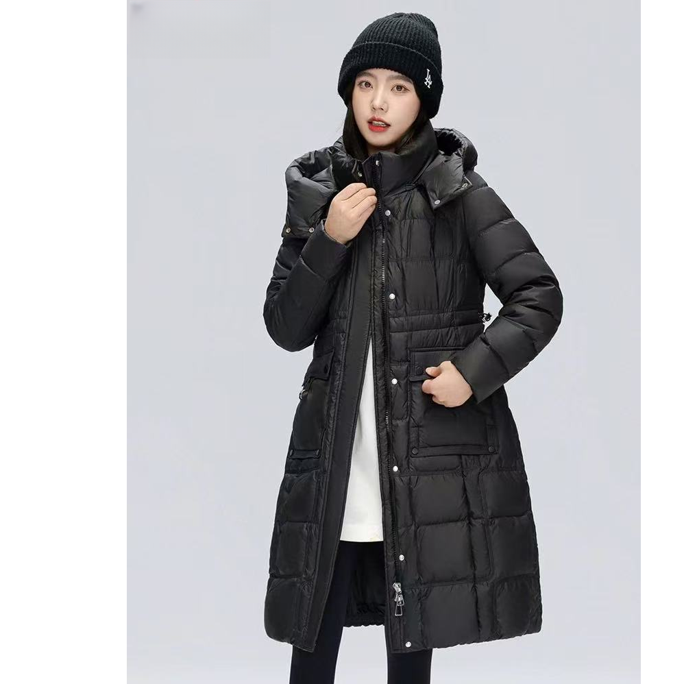 6D20#时尚洋气百搭保暖连帽羽绒服【C4-3】