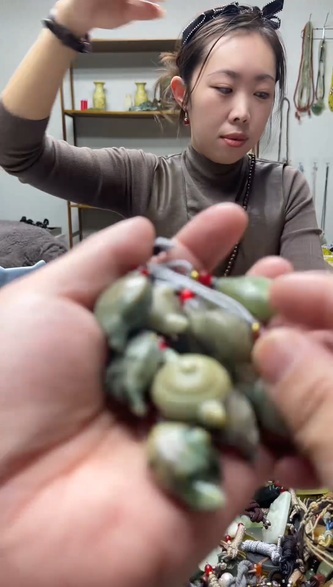 未镶嵌岫玉颈饰多样性发货 拍一发一