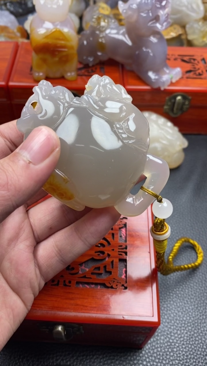 【闪购商品】玛瑙/玉髓手把未镶嵌00