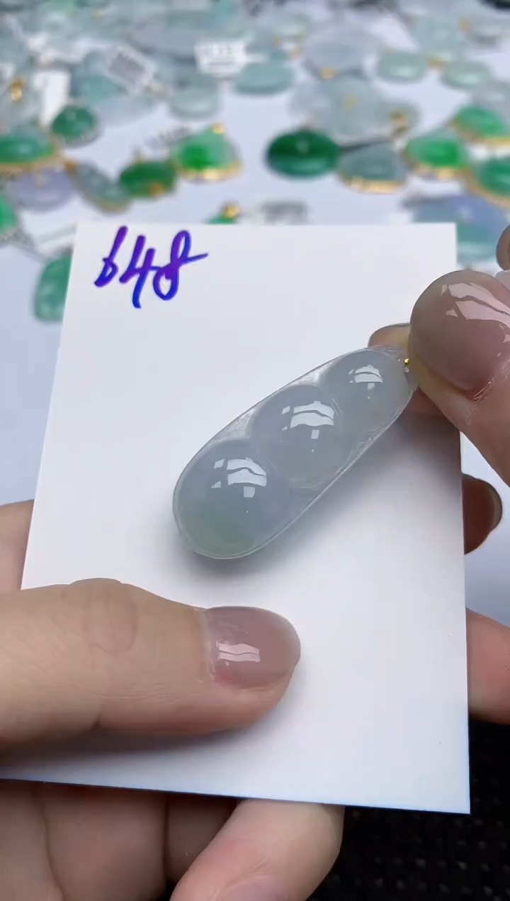 【闪购商品】翡翠颈饰18K金镶嵌天然翡翠A货