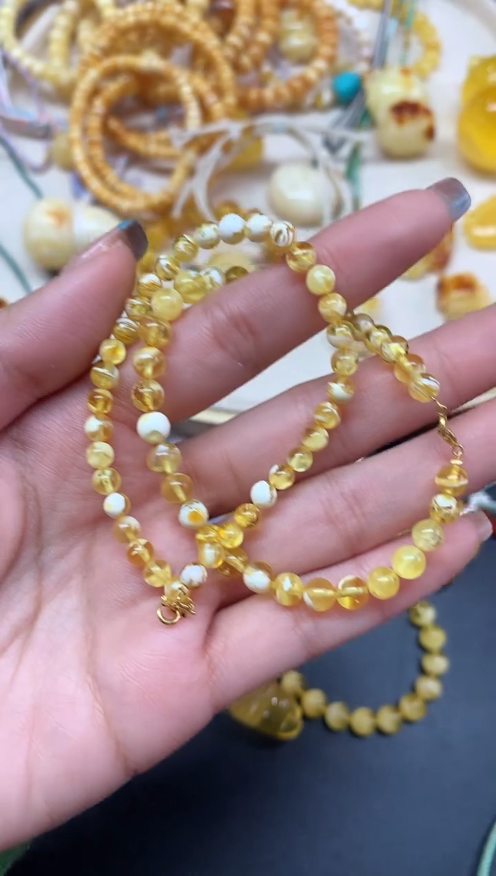 【闪购商品】蜜蜡裸石未镶嵌手串多样性发其一A138|699