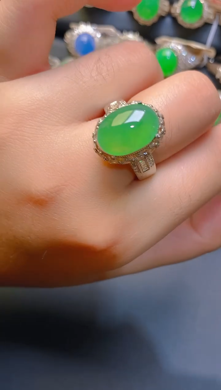 【闪购商品】翡翠耳饰未镶嵌天然A货翡翠1