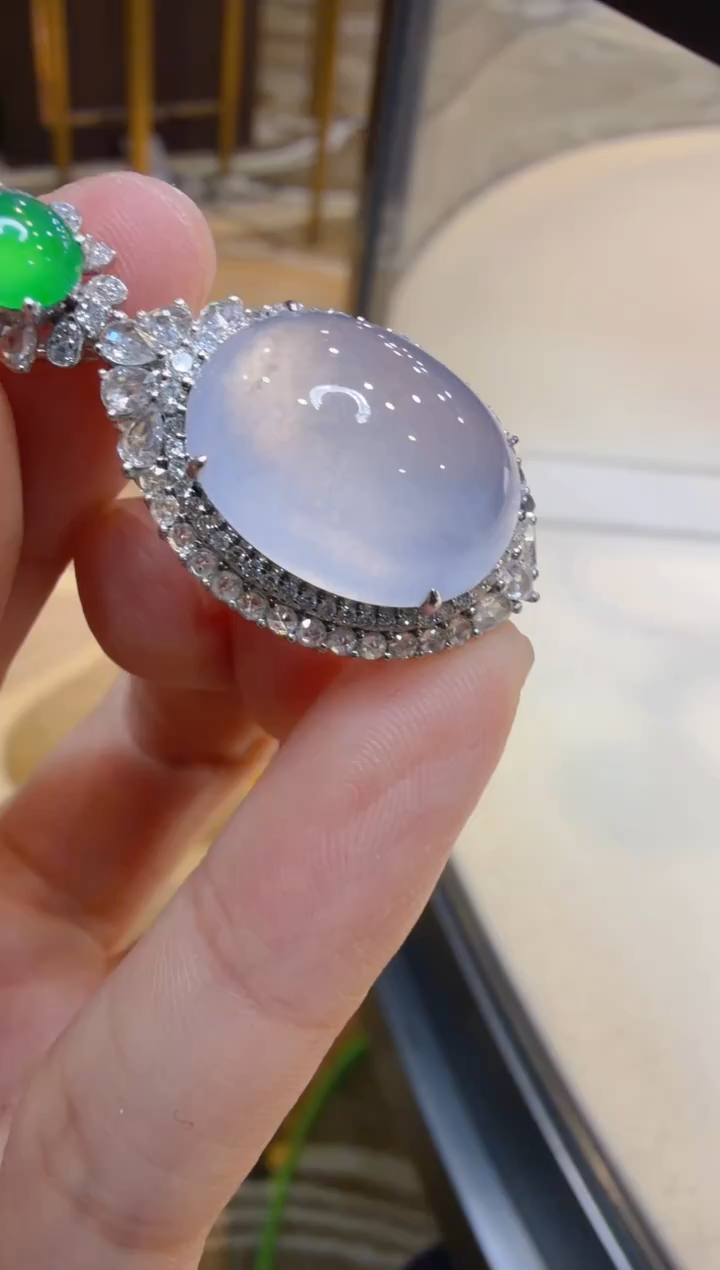 吊坠(不含链)18K金镶嵌翡翠多样性团购发一件