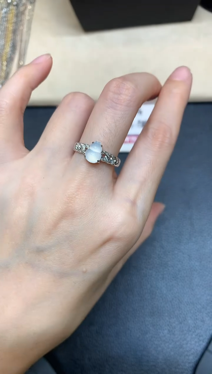 【闪购商品】翡翠戒指18K金镶嵌【无鉴赏期