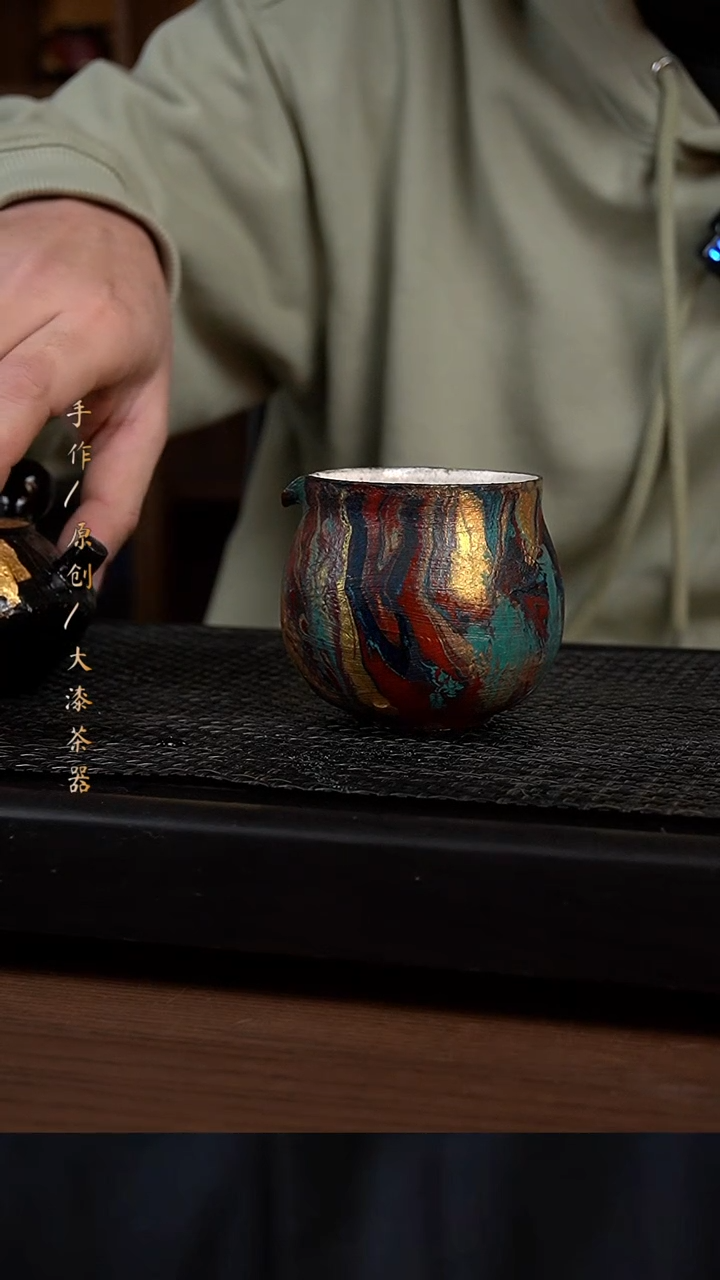 微微瑕大漆盖碗588