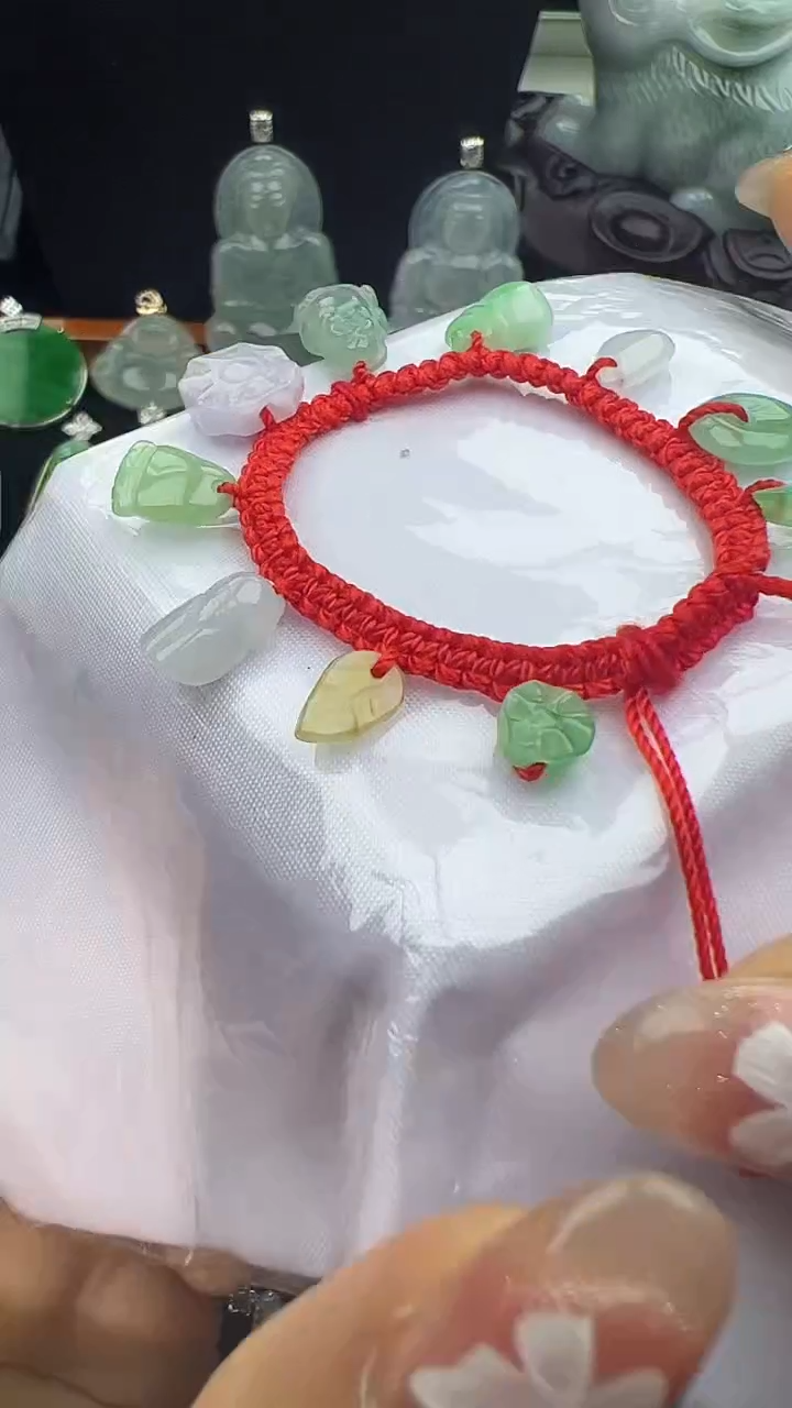未镶嵌手绳翡翠小孩手串