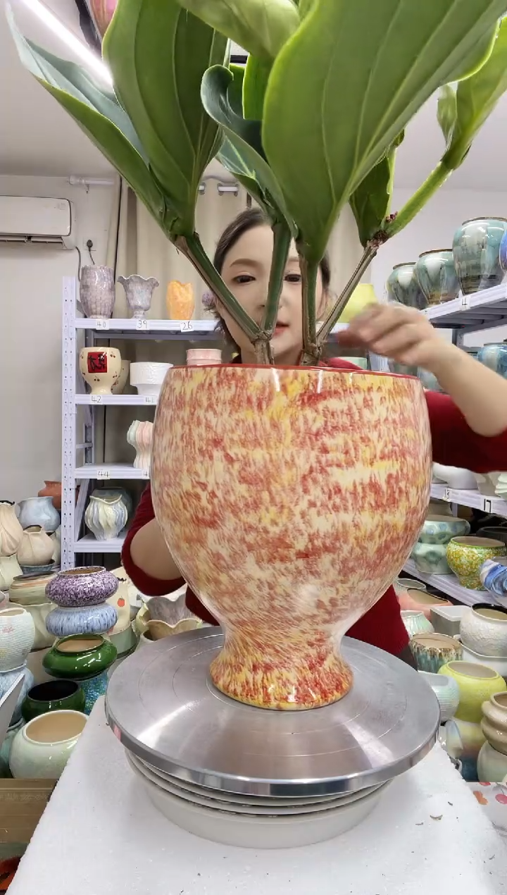 【1.3】花盆尺寸高：28 口：21