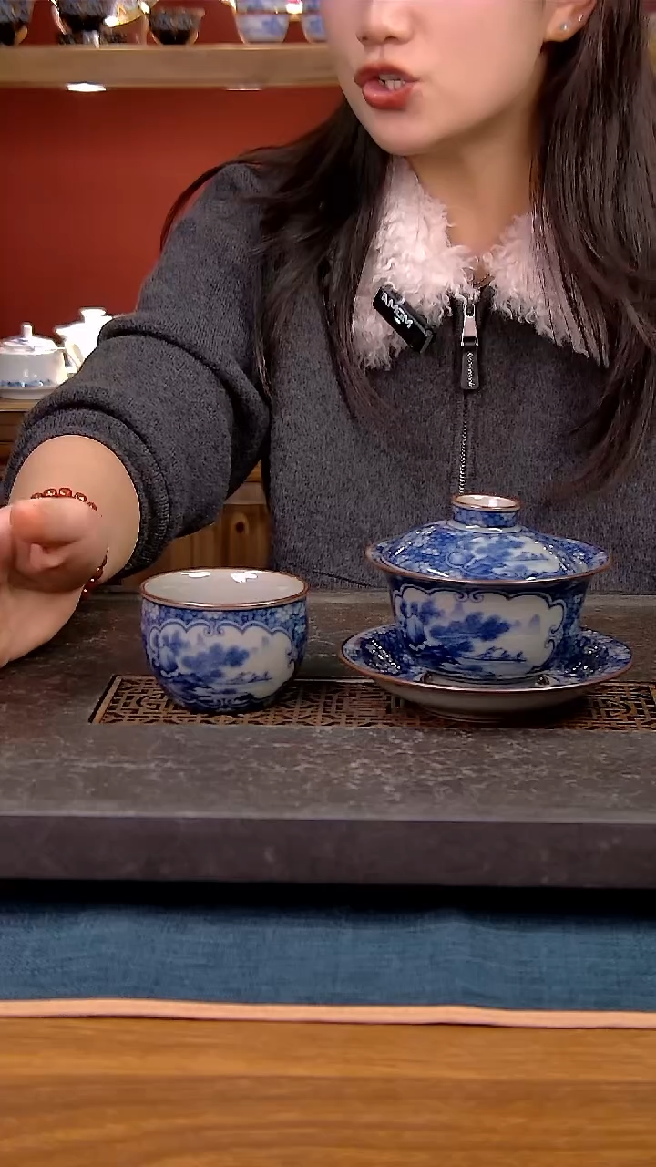 简装家用款2件套 老陶泥开片纹陶瓷茶具