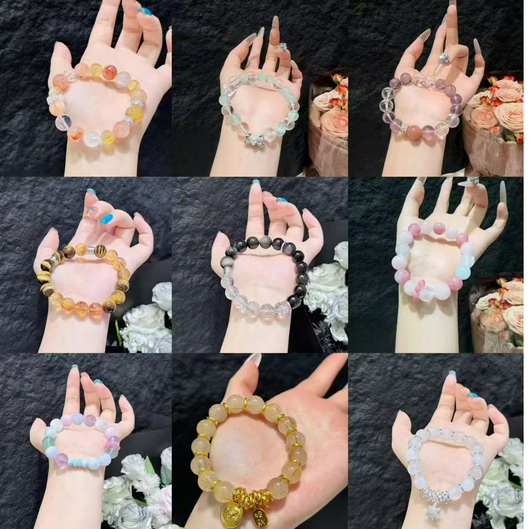 【一物一拍】天然水晶 设计款手串手链吊坠项链多样性发其一通用