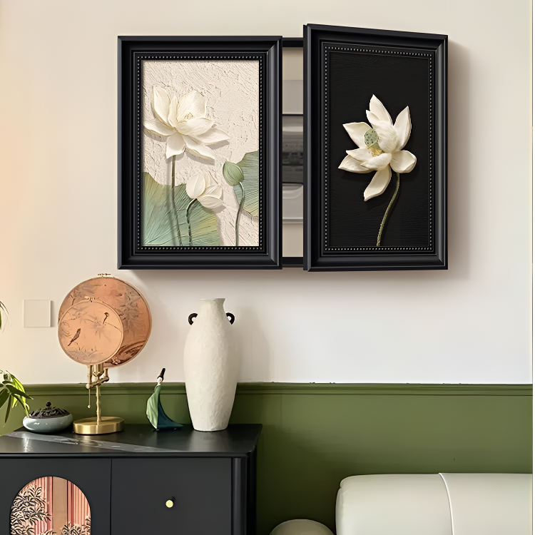 50*70电表箱装饰画免打孔配电箱餐厅遮挡挂画客厅背景墙