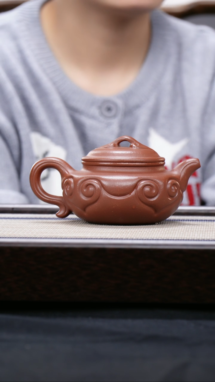 【闪购商品】紫砂茶壶降坡泥 大仿古如意壶