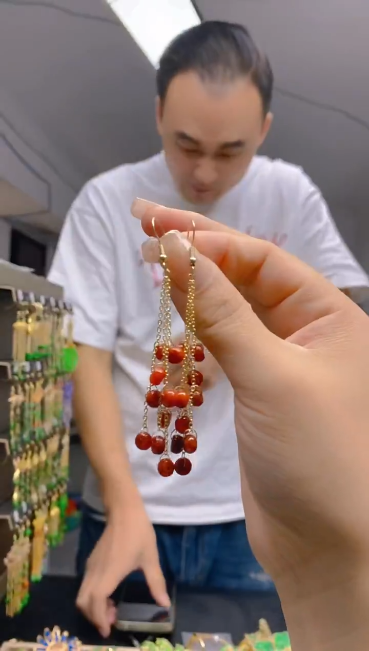 【闪购商品】翡翠耳饰合金282翡翠耳钩