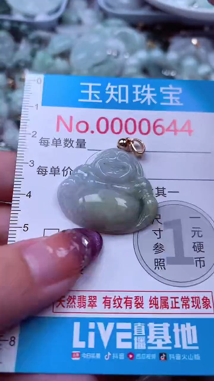翡翠未镶嵌吊坠(不含链)644