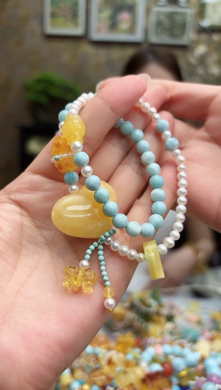 手串琥珀未镶嵌琥珀【  手串  】多样性发一