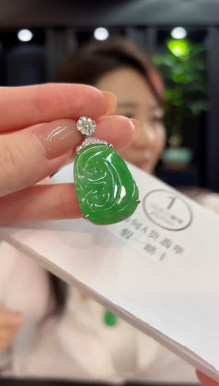 颈饰未镶嵌翡翠 缅甸A货/支持复检/一件