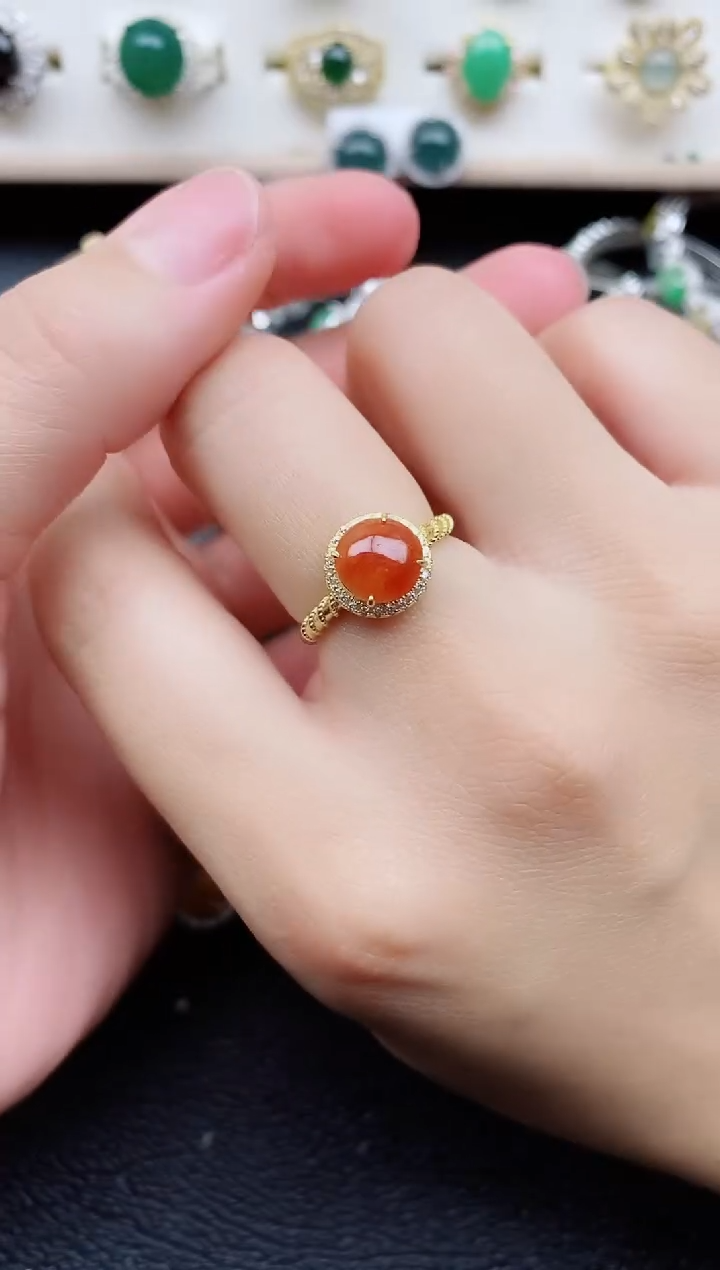 【闪购商品】翡翠戒指银S925镶嵌11111