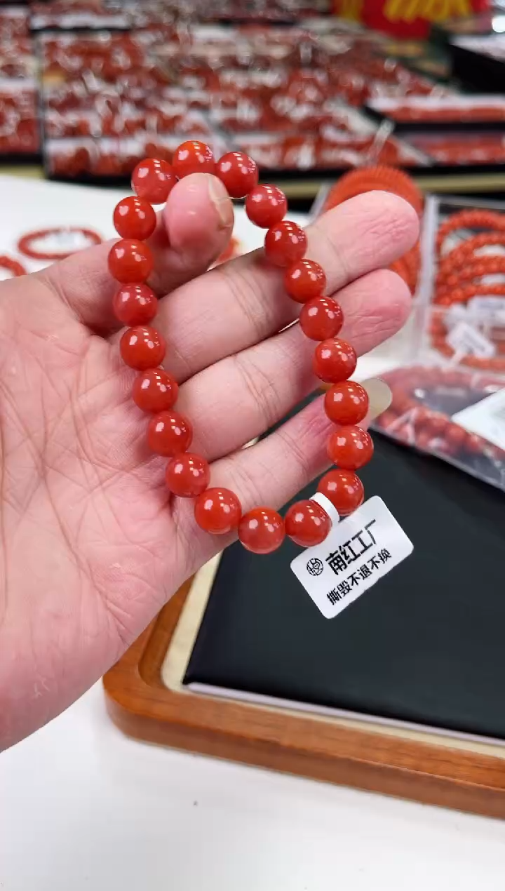 【闪购商品】南红玛瑙瓦西手串9+未镶嵌一个/条