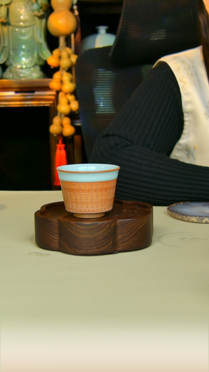 杯子心经杯原矿天青全手工全手工