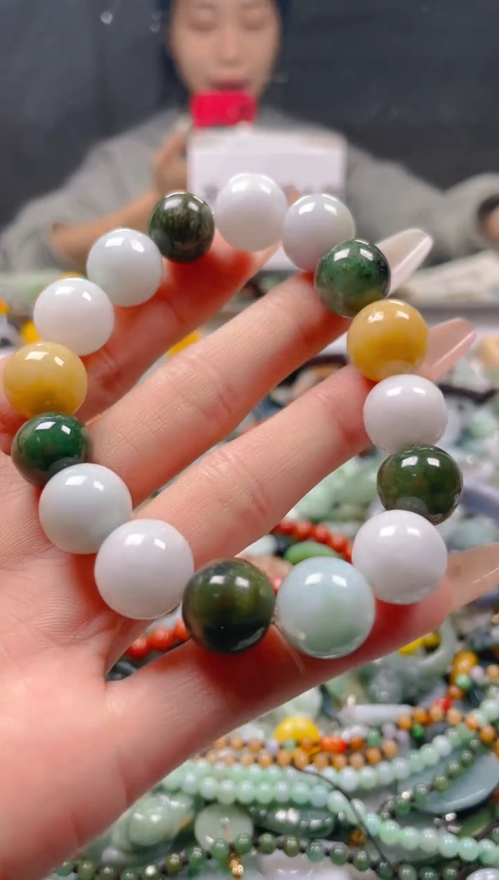 【闪购商品】翡翠颈饰未镶嵌13-14MM/R/翡翠A货一图一物