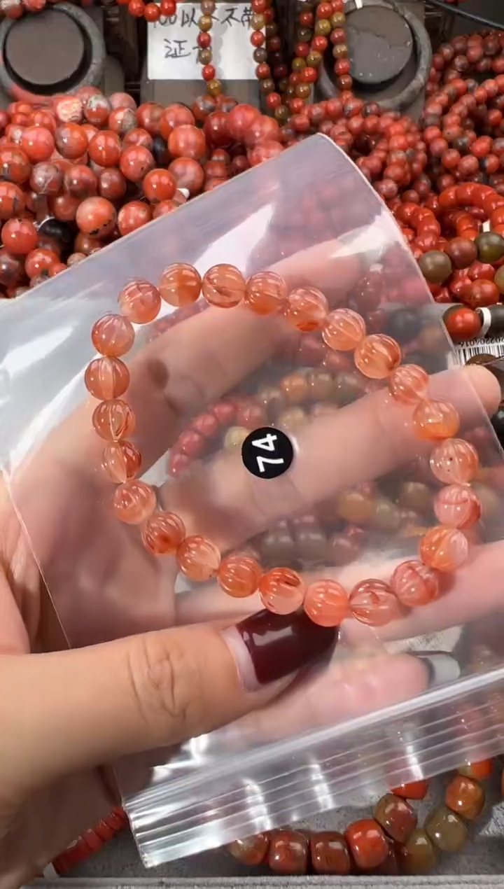 未镶嵌手串南红玛瑙8+